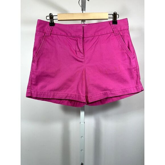 J. CREW Women's Cotton Broken-In Chino Mid-Rise Shorts Pink Size 6 - Picture 3 of 9